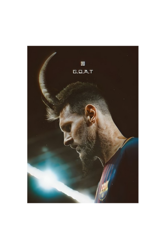 GOAT Messi poster