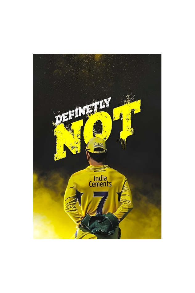 MS Dhoni poster - A4