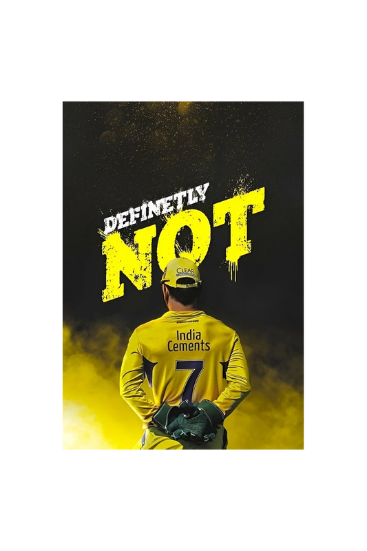 MS Dhoni poster - A4