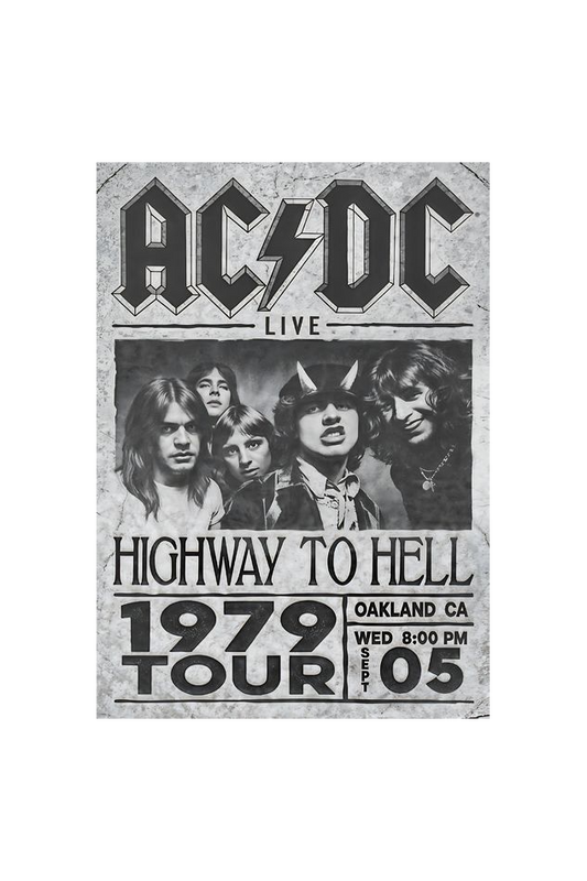 AC/DC Highway to Hell poster - A4