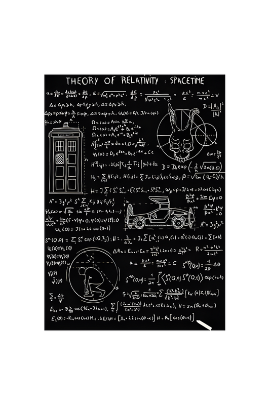 Theory of Relativity poster - A4