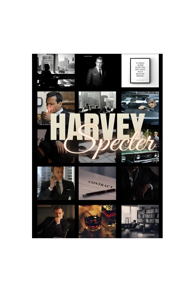 SUITS - Harvey Specter collage poster