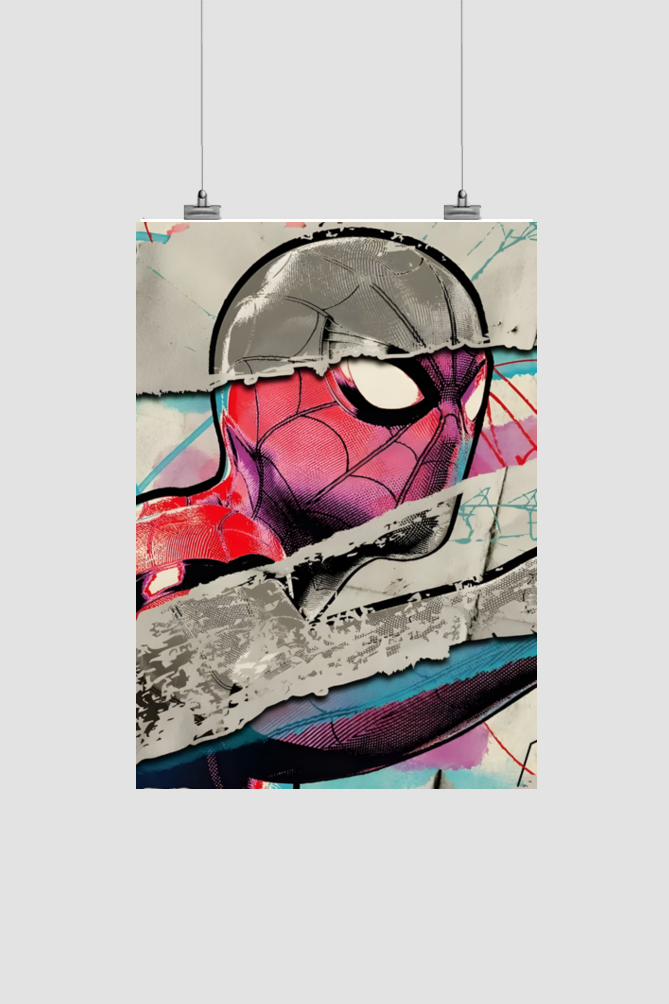 SPIDERMAN punk-art poster