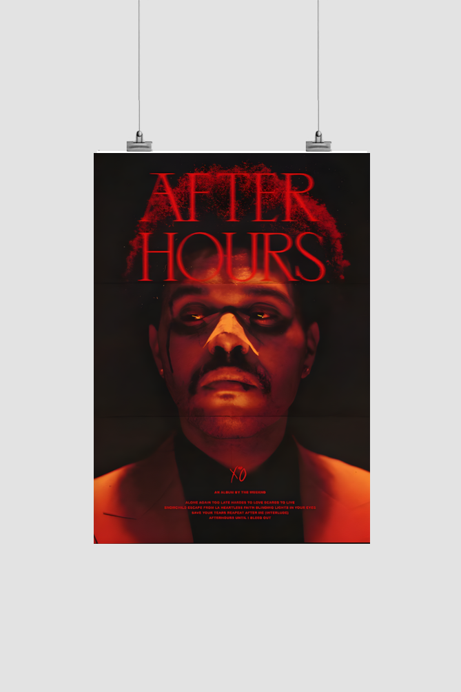 AFTER HOURS - Weeknd poster