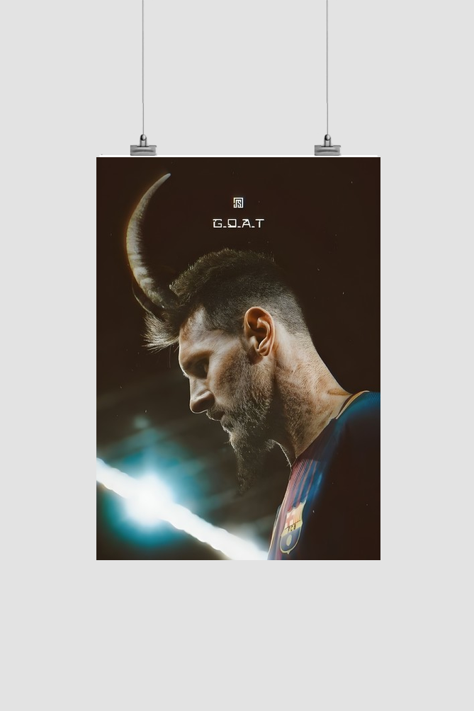 GOAT Messi poster