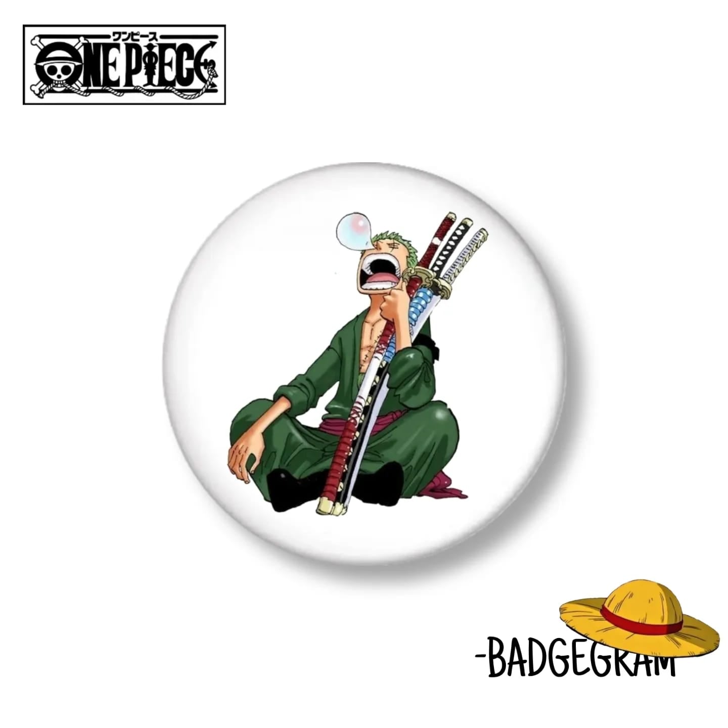 One Piece Zoro Badge