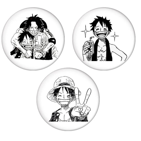 One Piece Badges (Pack of 3)