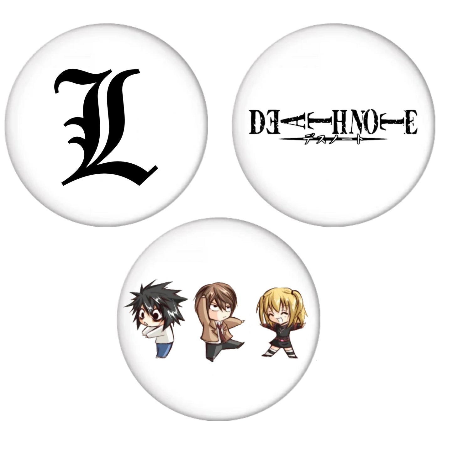 Death Note Badges (Pack of 3)