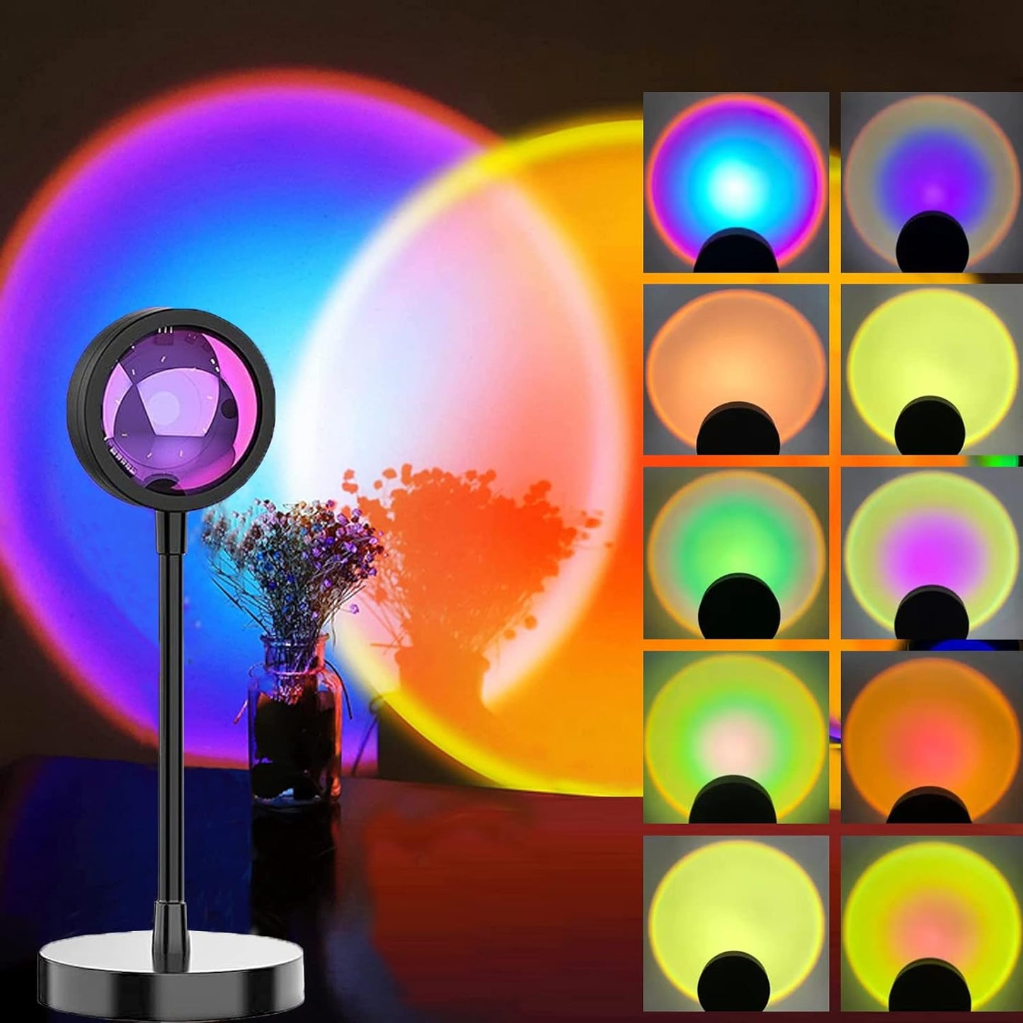 Sunset Projection Lamp Rainbow Night Light